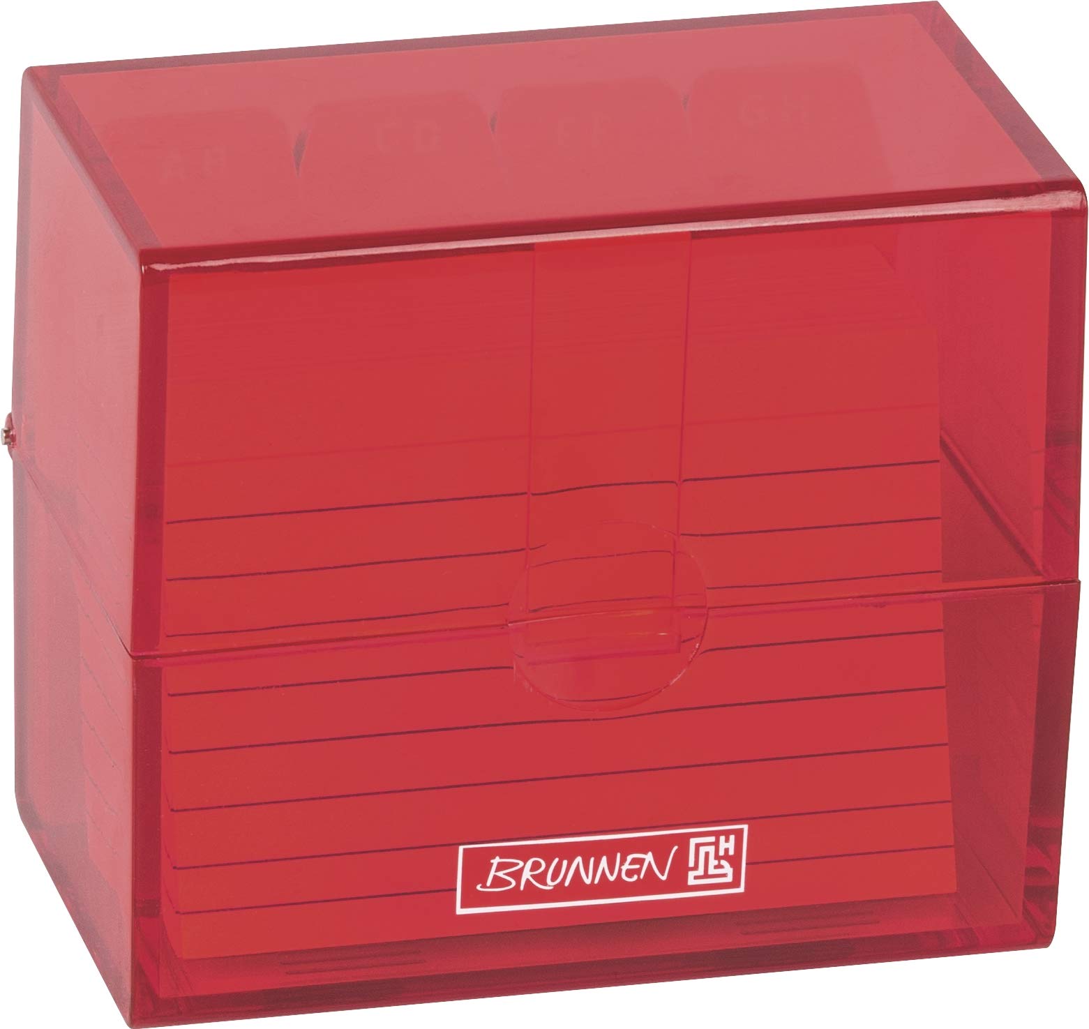 brunnen-102058023-karteikasten-a8-colour-code-rot-polystyrol-box-8-5-x-7-5-x-4-8 image 2