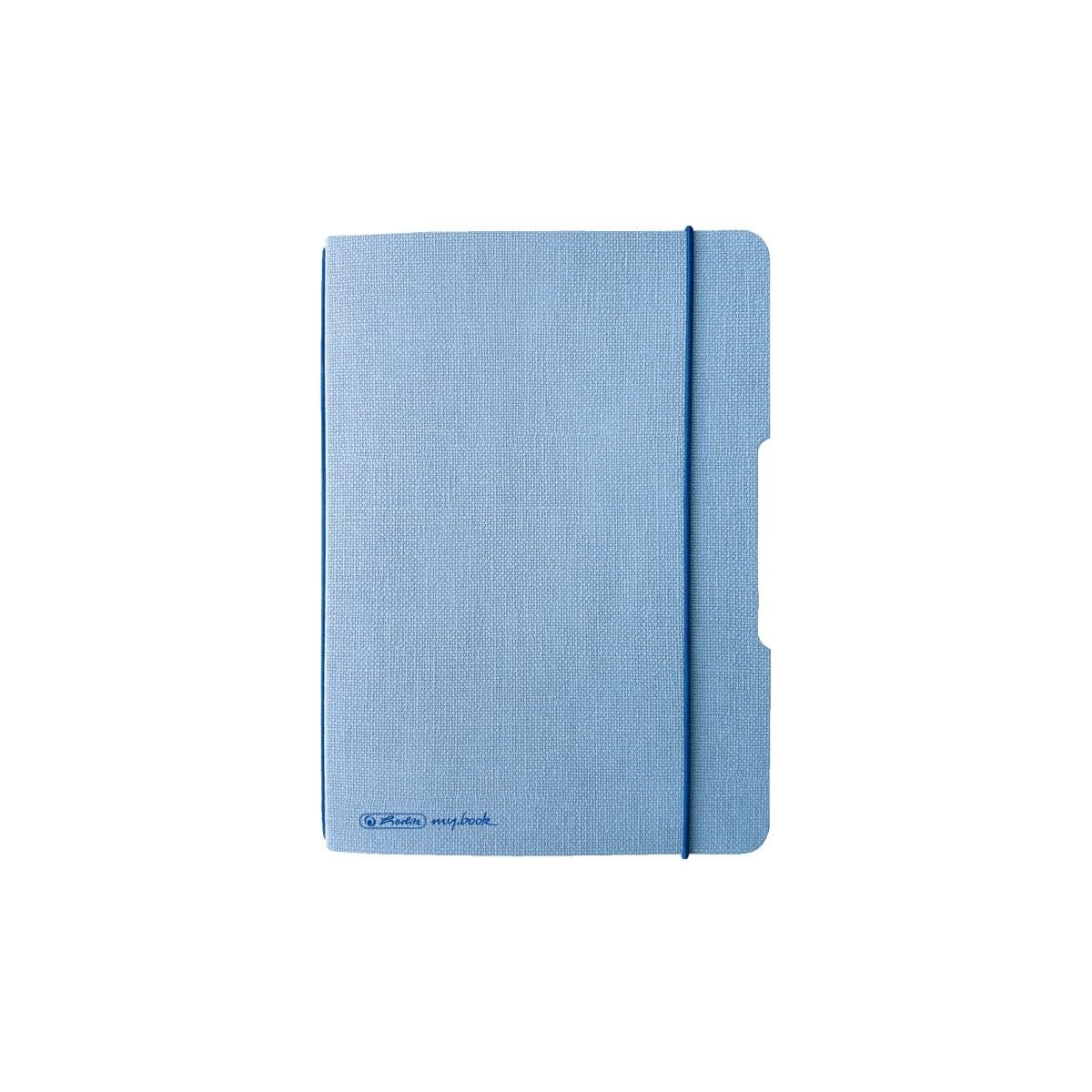herlitz-my-book-flex-notizheft-leinen-a6-40-blatt-punktiert-hellblau image 1