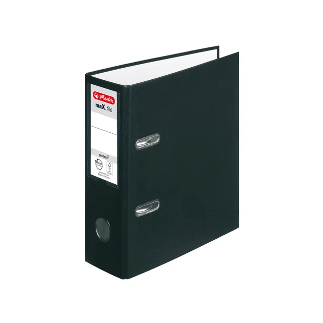 herlitz-ordner-max-file-protect-a5-hoch-8-cm-schwarz-10-st-ck image 1