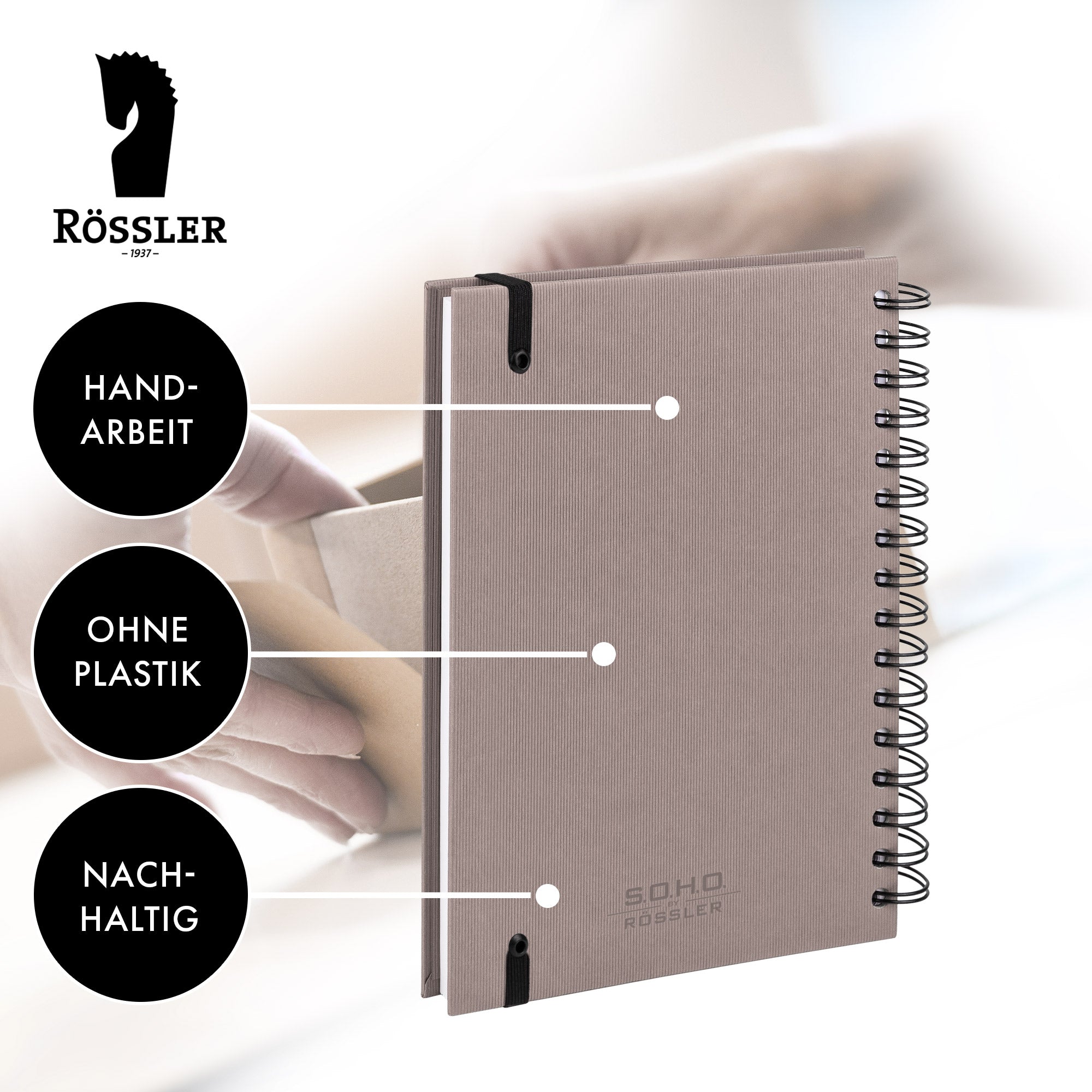 r-ssler-s-o-h-o-notizbuch-a5-hardcover-blanko-mit-gummizug image 2