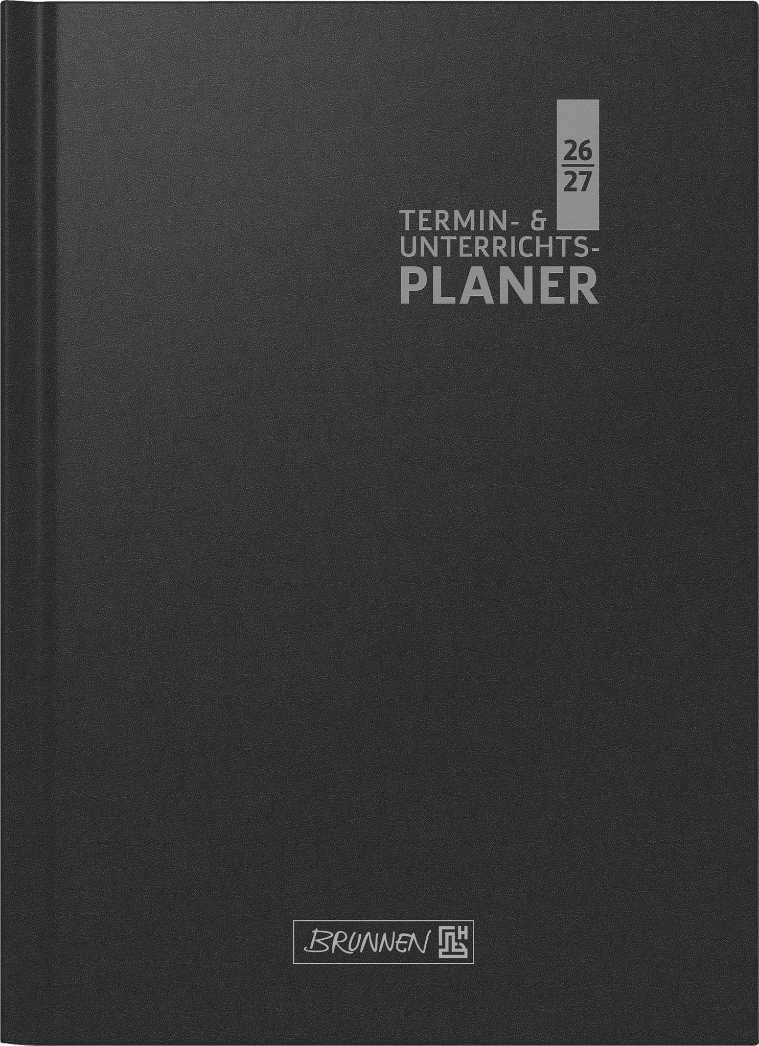 brunnen-termin-unterrichtsplaner-2026-2027-a4-schwarz-2-seiten-1-woche image 1