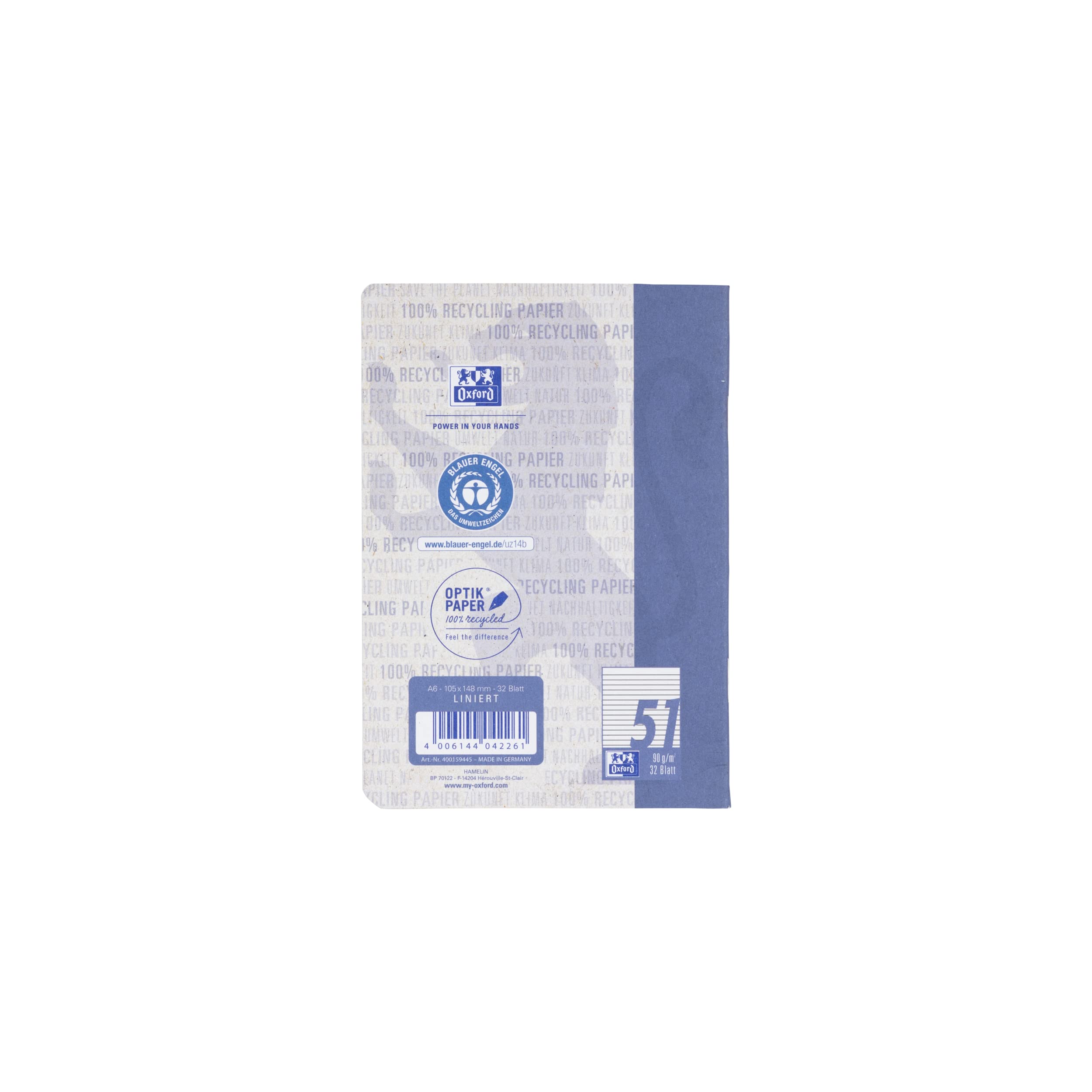oxford-recycling-oktavheft-a6-liniert-32-blatt-blauer-engel-10-st-ck image 7