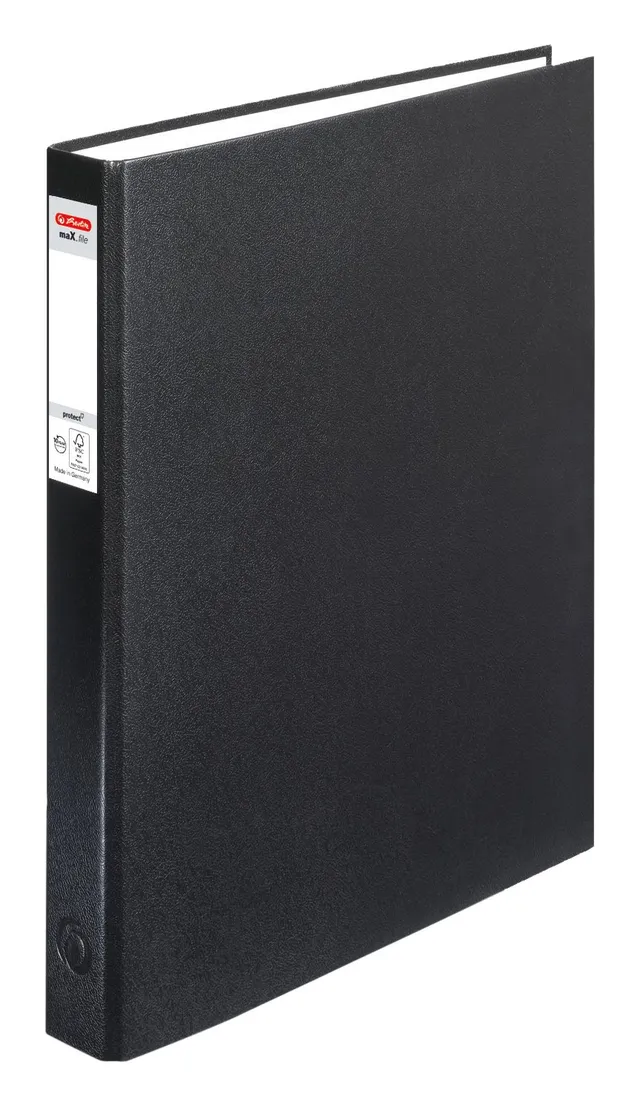 herlitz-max-file-protect-ringbuch-a4-2-ring-25mm-schwarz image 1
