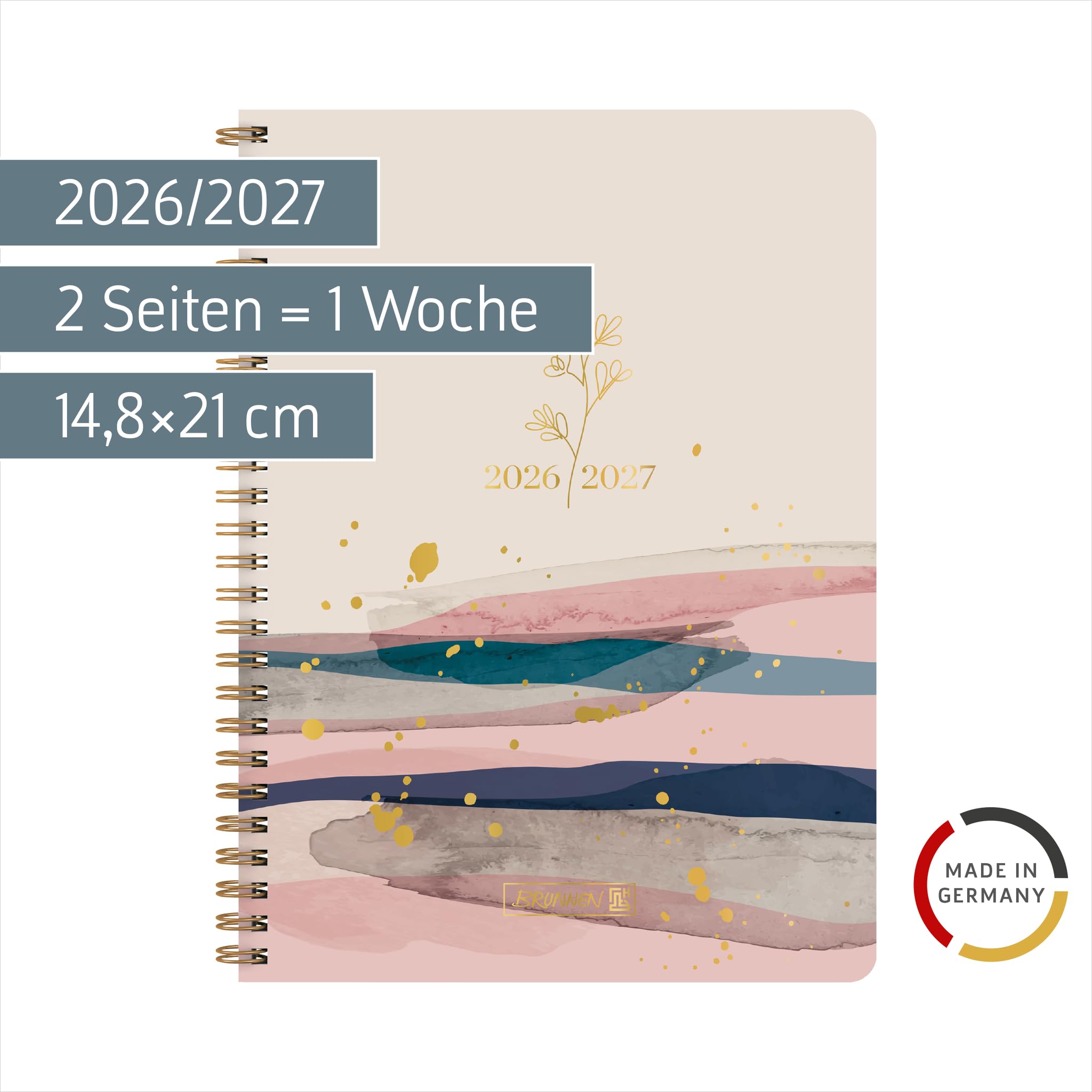 brunnen-sch-lerkalender-style-2026-2027-harmony-a5-kunststoff-beige-rosa-2-seite image 2