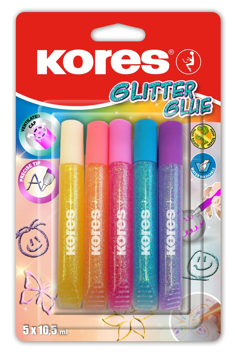 kores-glitzerkleberstifte-pastell-5-x-10-5-ml-glitzerkleber-f-r-kinder image 1