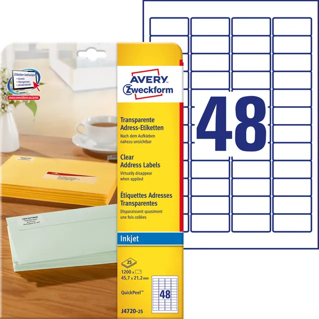 avery-zweckform-j4720-25-adressetiketten-45-7x21-2-mm-transparent-1-200-st-ck image 1
