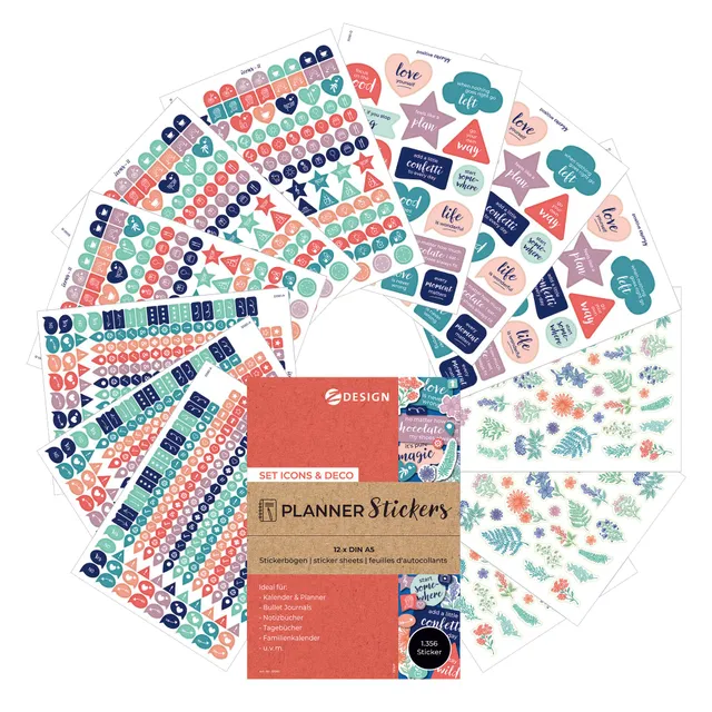 avery-zweckform-51061-icons-deko-planner-sticker-1-356-st-ck-pastell image 1