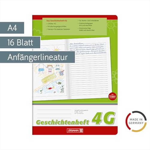 brunnen-104499104-geschichtenheft-klasse-4-a4-lineatur-4g-16-blatt image 5