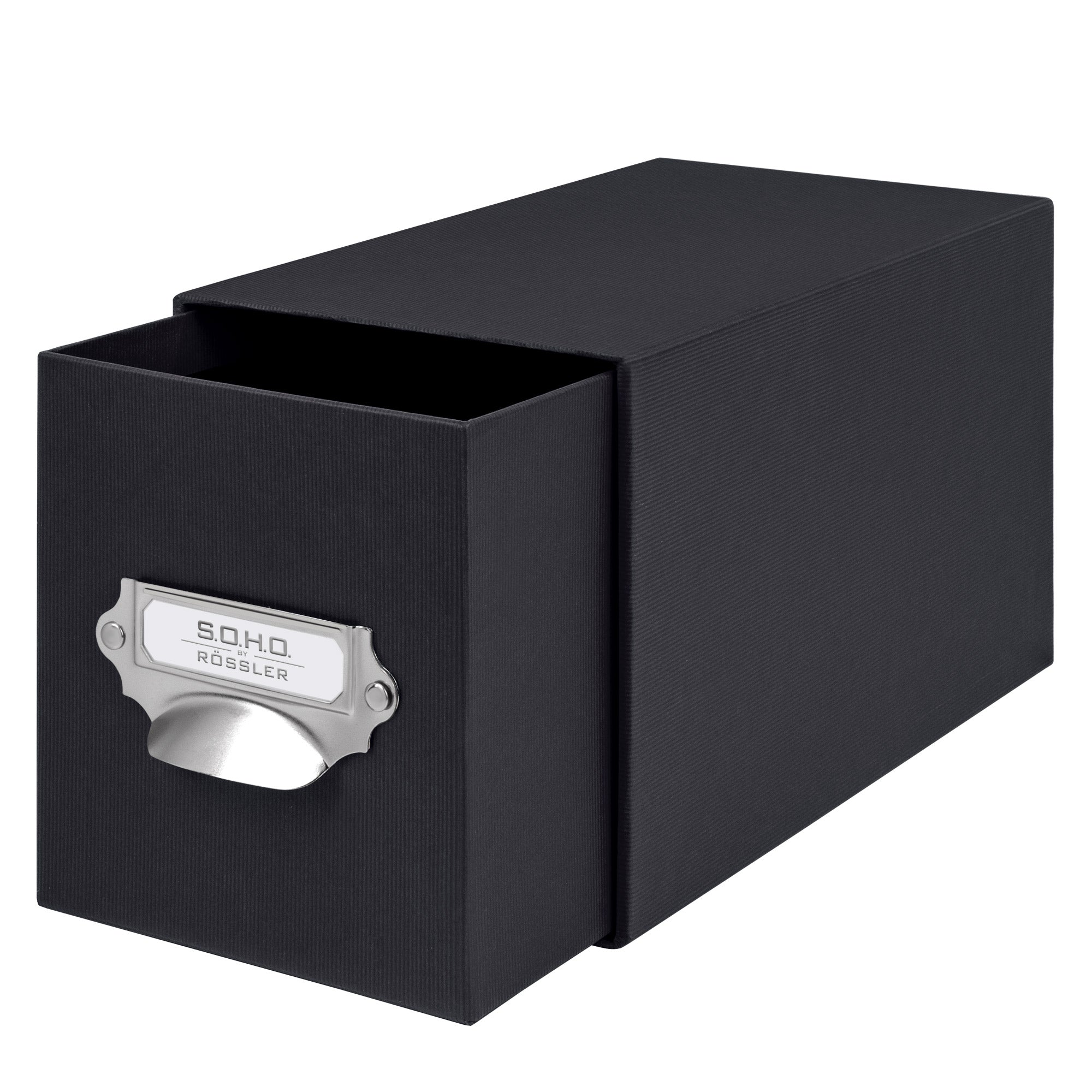 r-ssler-s-o-h-o-schubladenbox-a6-f-r-cds-fotos-schwarz image 2