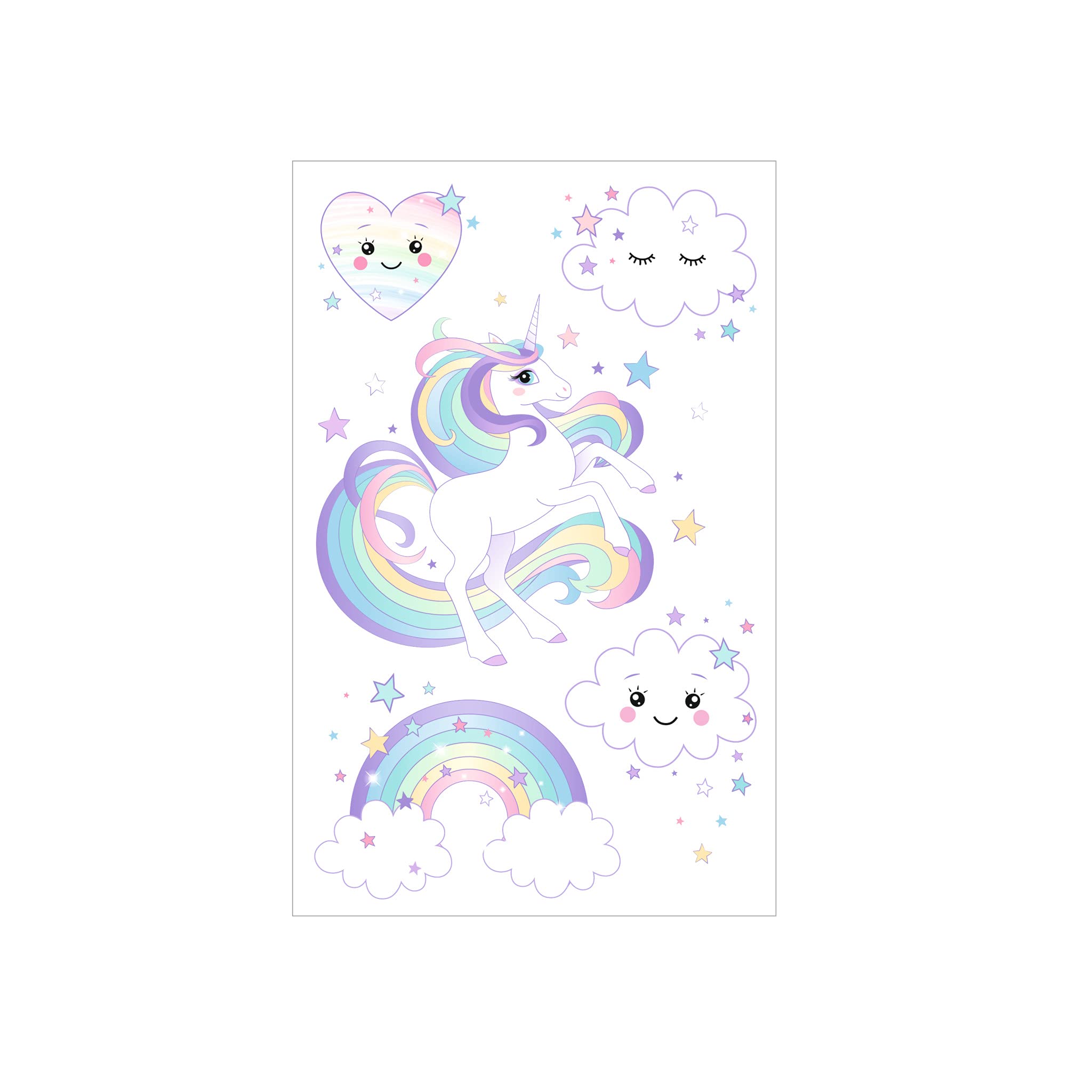 herlitz-50034222-sticker-f-r-kids-einhorn-10-x-1-bogen-transparent image 2