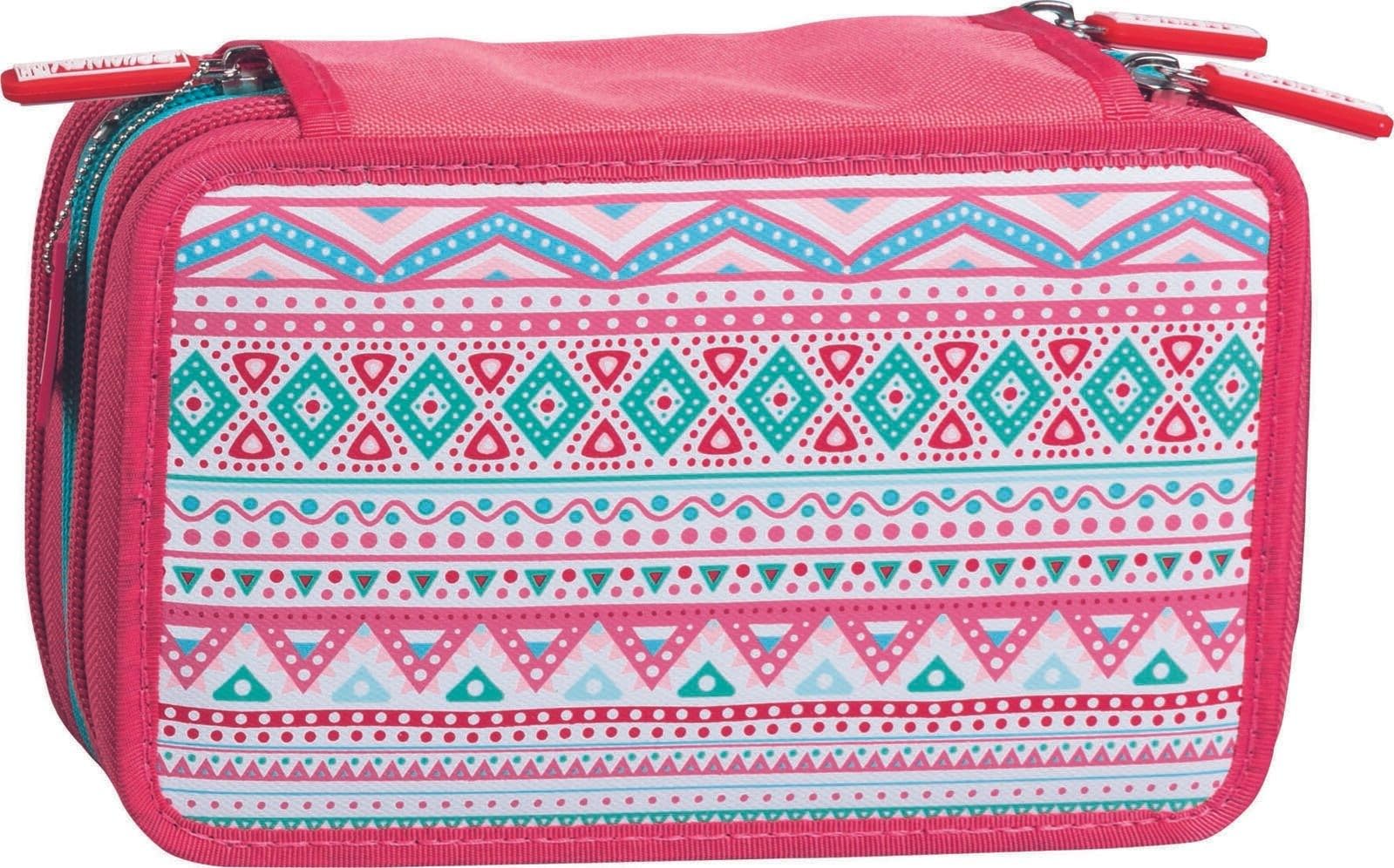 brunnen-sch-ler-etui-19-5-x-13-5-x-7-cm-pattern-mit-3-rei-verschl-ssen image 1