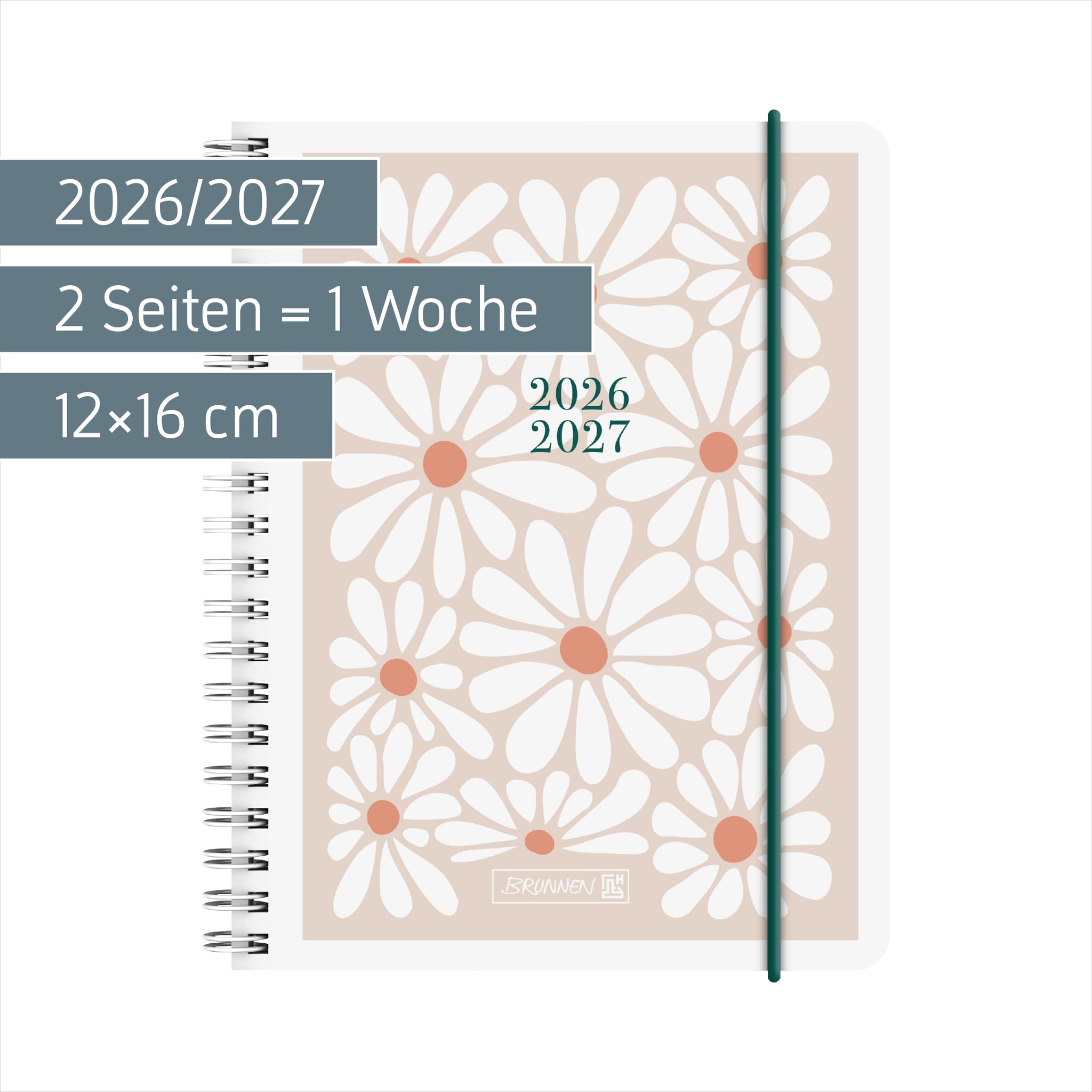 brunnen-sch-lerkalender-2026-2027-daisy-a6-120-x-160-mm-18-monate-kunststoffcove image 2