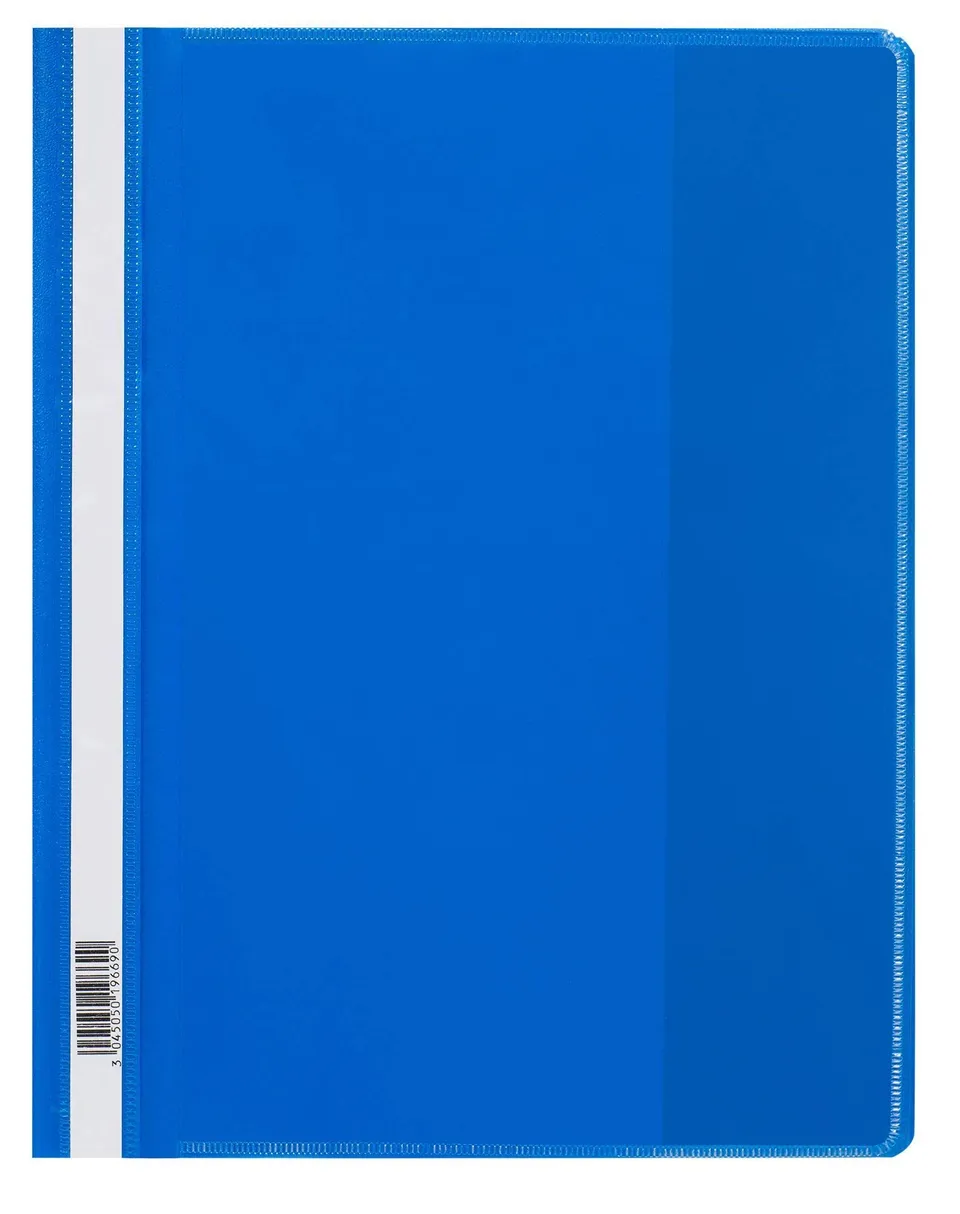 oxford-schnellhefter-din-a4-berbreit-mit-sichttasche-blau-25er-pack image 1