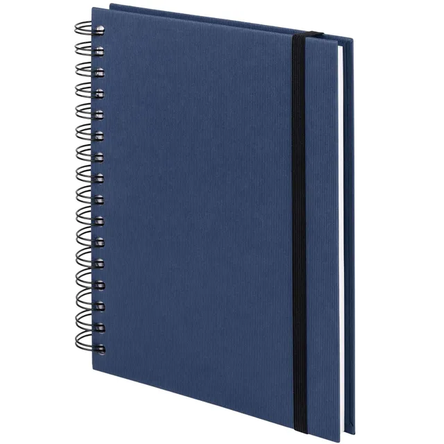 r-ssler-s-o-h-o-notizbuch-a5-hardcover-blanko-mit-gummizug-navy-blau image 1