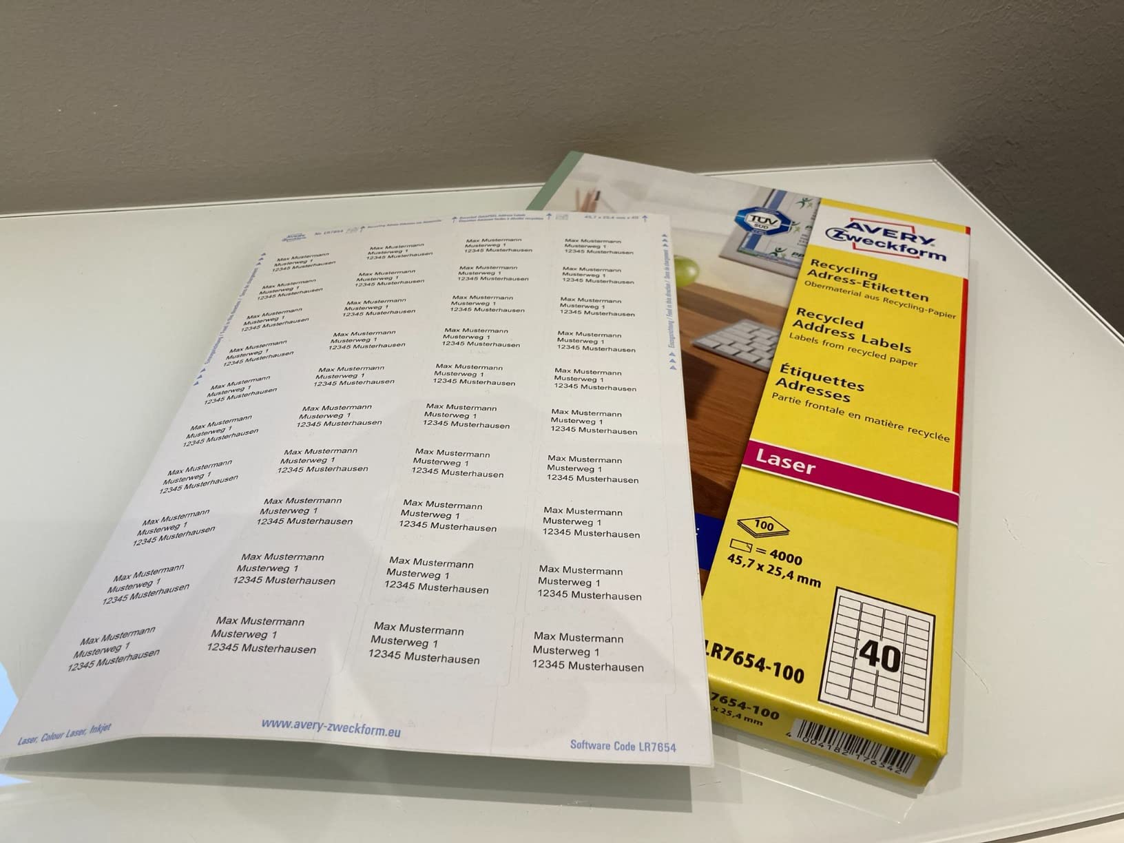 Gut, aber nicht für Tinte ideal