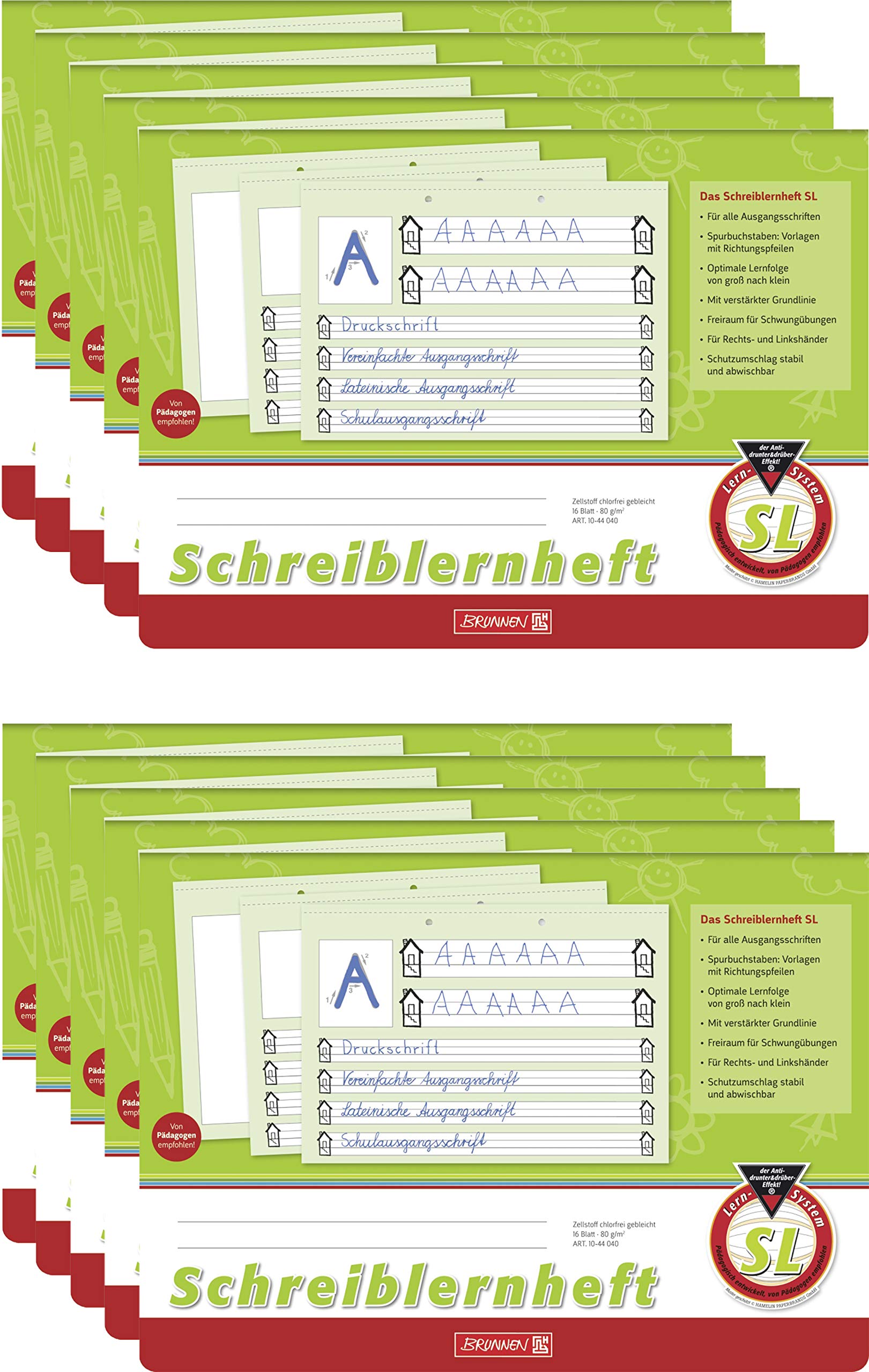brunnen-1044004-schreiblernheft-4-a4-quer-lineatur-4-16-blatt image 6