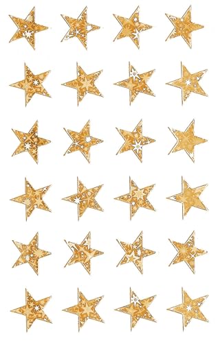 avery-zweckform-z-design-52419-weihnachtsaufkleber-24-goldene-sterne-aus-effektf image 7