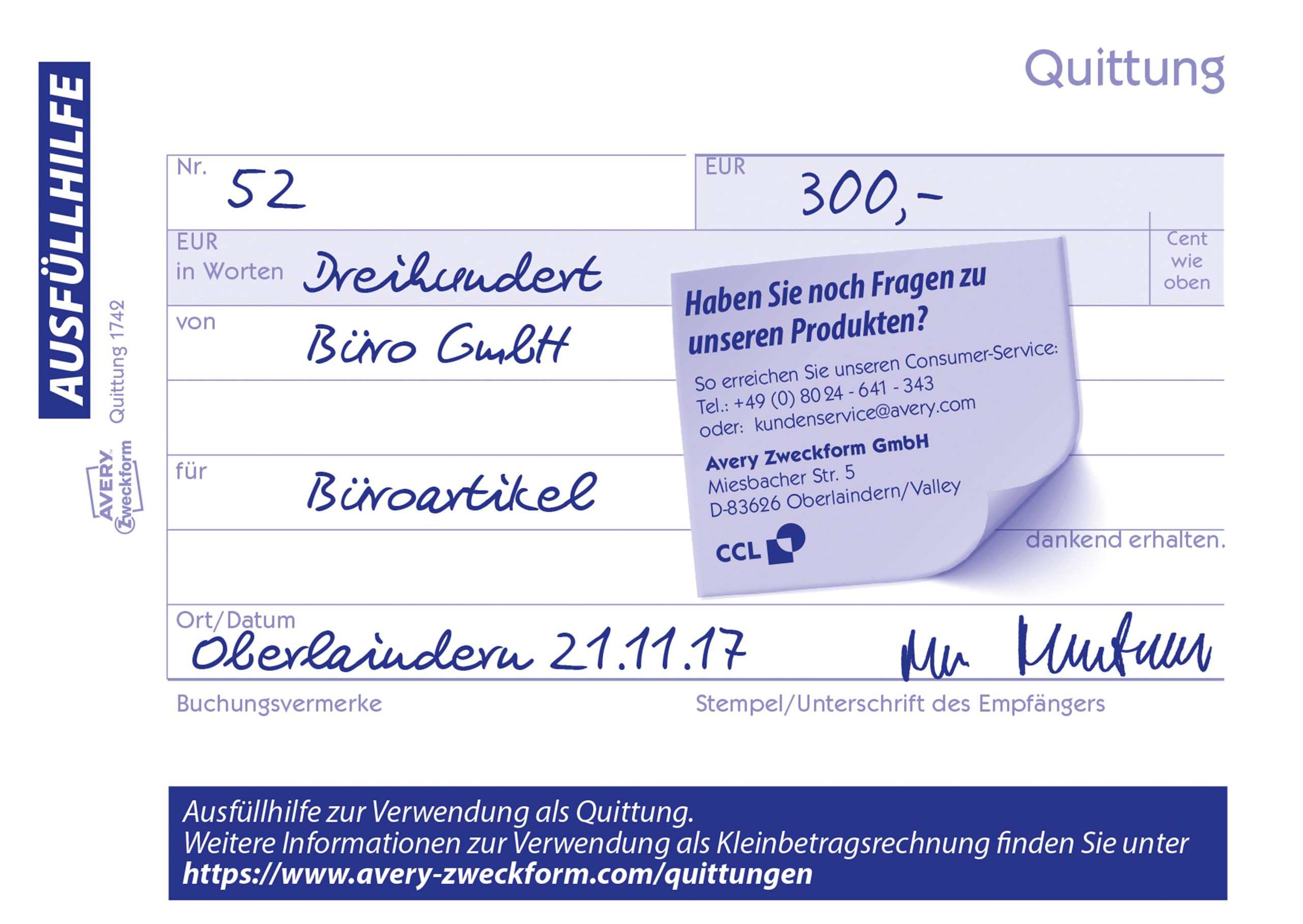 avery-zweckform-1742-10-quittungsblock-kleinunternehmer-a6-quer-2x40-blatt-mit-d image 4