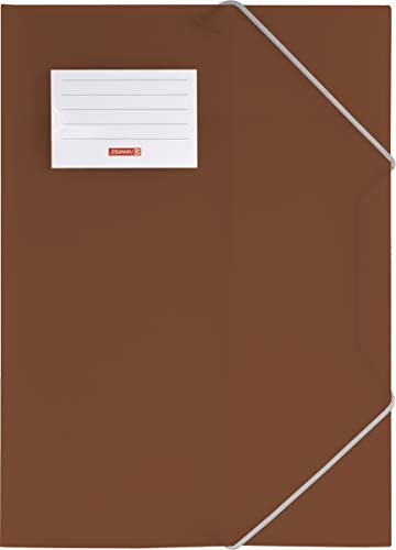 brunnen-sammelmappe-fact-pp-a4-braun-sammelmappe-mit-gummizug-und-3-klappen image 5