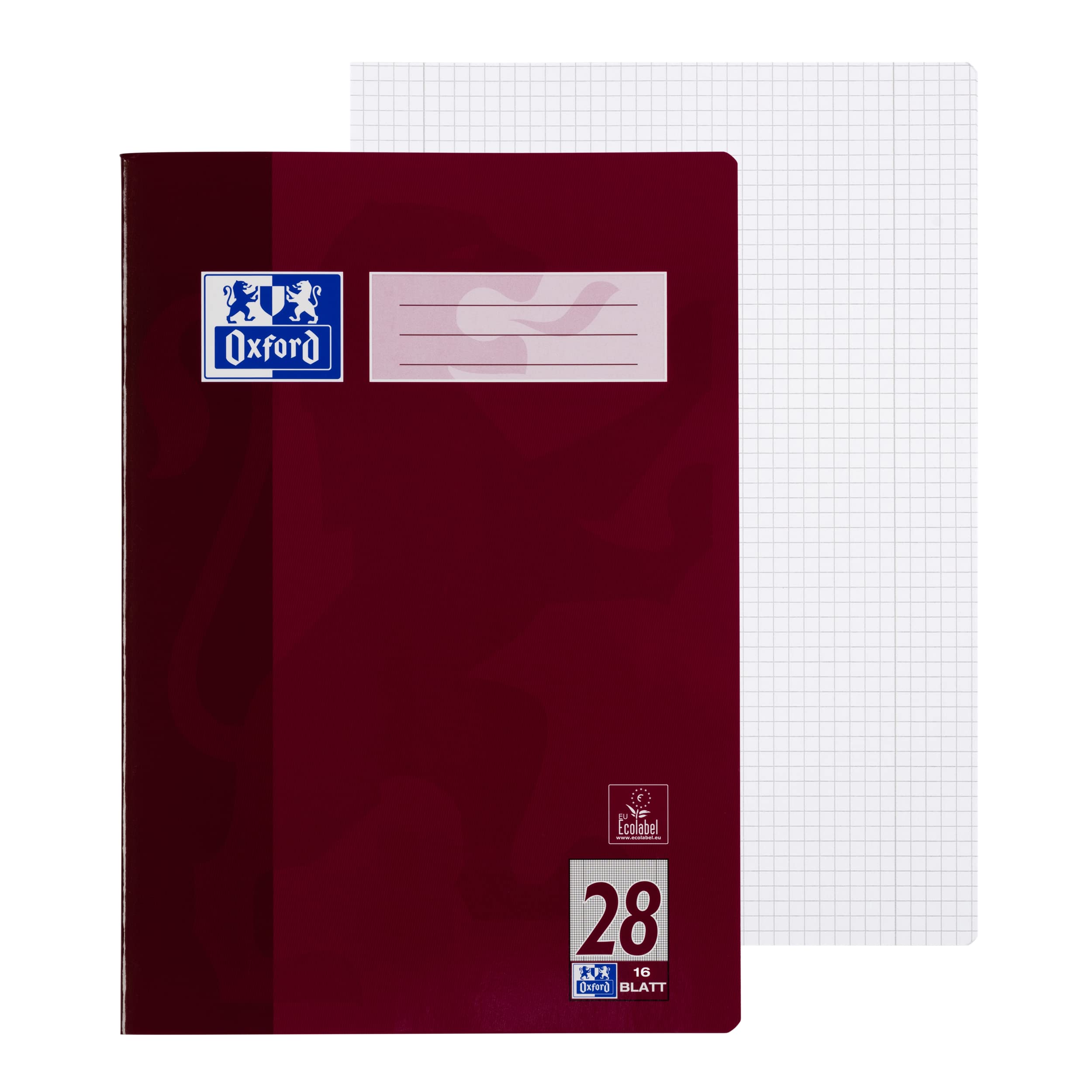 oxford-schulheft-a4-lineatur-28-kariert-16-blatt-2-st-ck image 2