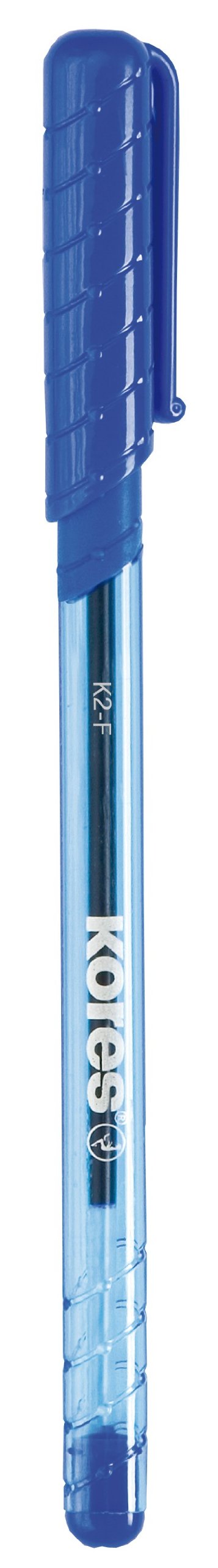 kores-k-pen-k2-einweg-kugelschreiber-f-12-st-ck-blau image 1