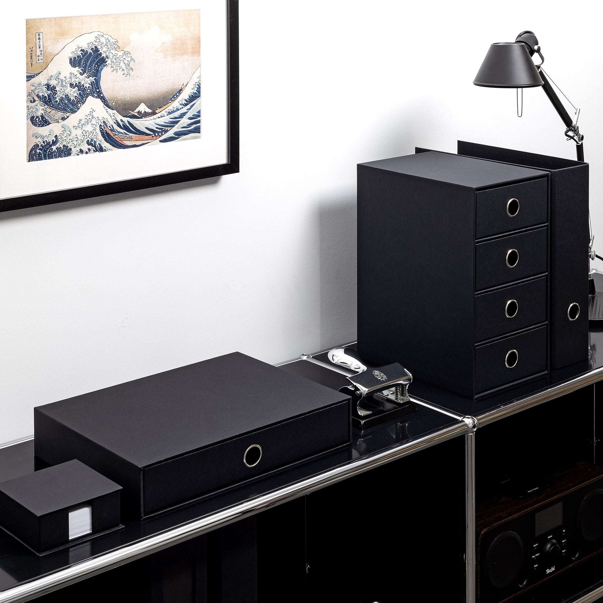 r-ssler-s-o-h-o-schubladenbox-a4-querformat-1-fach-schwarz image 3