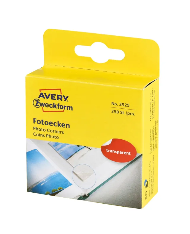 avery-zweckform-3525-fotoecken-selbstklebend-250-st-ck-wei-transparent image 1