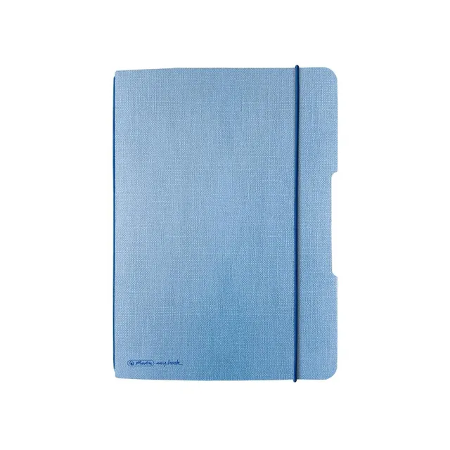 herlitz-notizheft-flex-leinen-a5-40-blatt-punktiert-hellblau-1-st-ck image 1