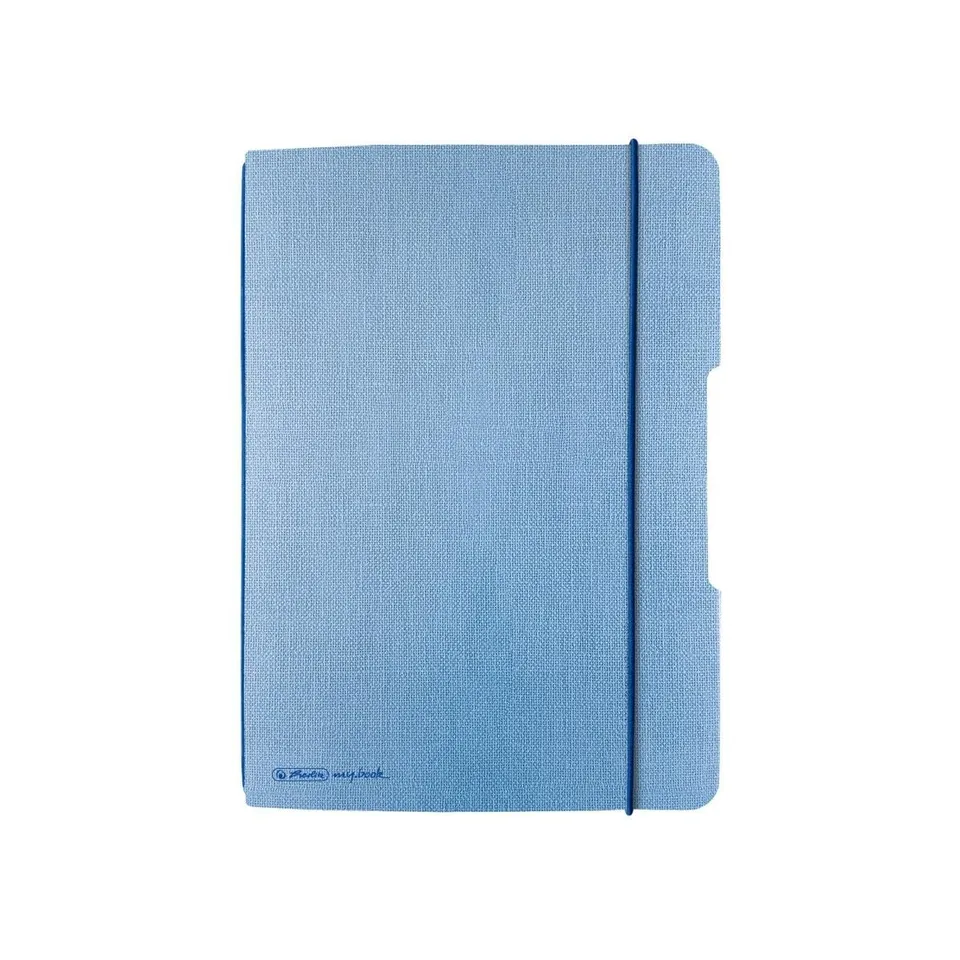 herlitz-notizheft-flex-leinen-a5-40-blatt-punktiert-hellblau-1-st-ck image 1