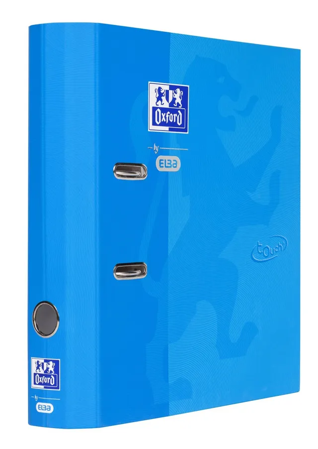 oxford-touch-ordner-a4-8-cm-r-cken-soft-touch-abgerundeter-r-cken-blau image 1