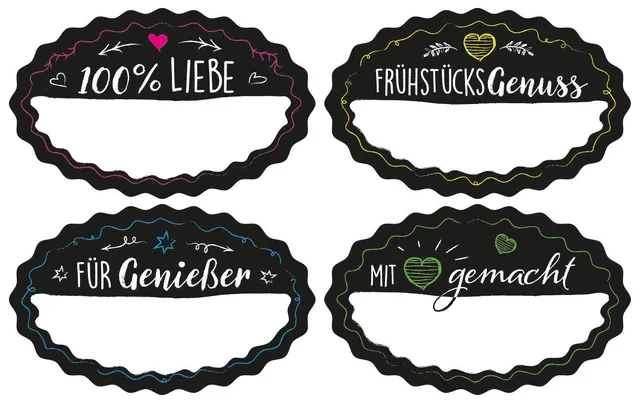 avery-zweckform-59938-haushaltsetiketten-einmachetiketten-oval-schwarz-100-liebe image 1
